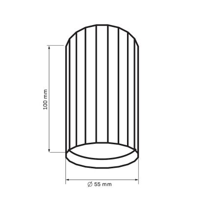 Faretto NICEA 1xGU10/10W/230V nero