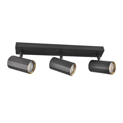 Faretto NICEA 3xGU10/10W/230V nero