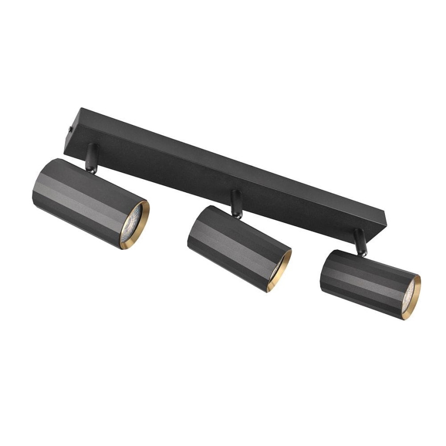 Faretto NICEA 3xGU10/10W/230V nero