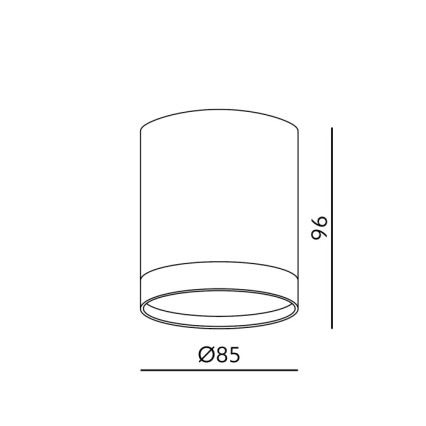 Faretto OH12 1xGX53/35W/230V 9,6 cm bianco