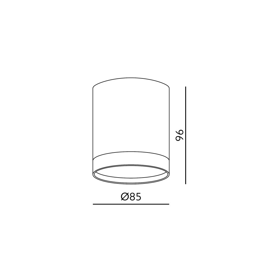 Faretto OH12 1xGX53/35W/230V 9,6 cm bianco