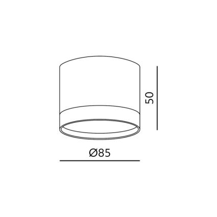 Faretto OH12S 1xGX53/35W/230V 5 cm bianco