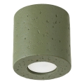 Faretto ORBIS 1xGU10/10W/230V cemento/verde