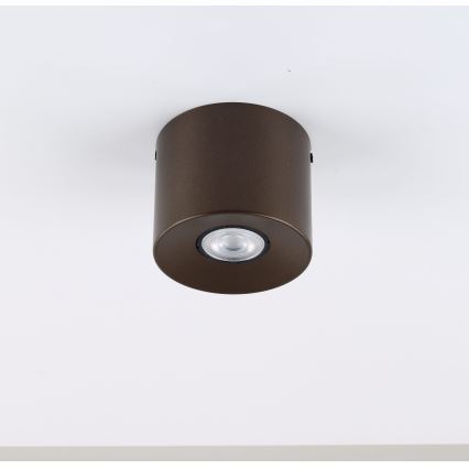 Faretto ORION 1xGU10/10W/230V 9 cm marrone