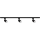 Faretto per sistema a binario ALTEAR 3xGU10/10W/230V 1m nero
