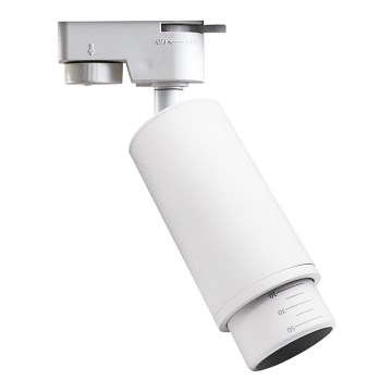 Faretto per sistema a binario MICA 1xGU10/25W/230V Monofase bianco