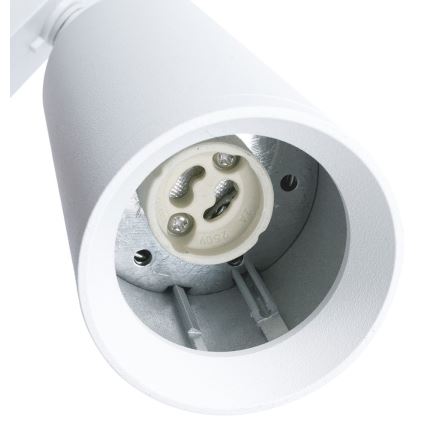 Faretto per sistema a binario MICA 1xGU10/25W/230V trifase bianco