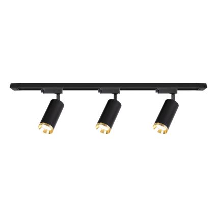 Faretto per sistema a binario MICA 3xGU10/10W/230V nero/oro