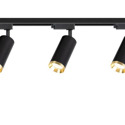Faretto per sistema a binario MICA 3xGU10/10W/230V nero/oro