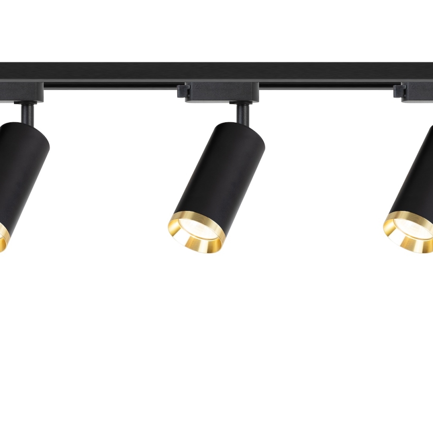 Faretto per sistema a binario MICA 3xGU10/10W/230V nero/oro