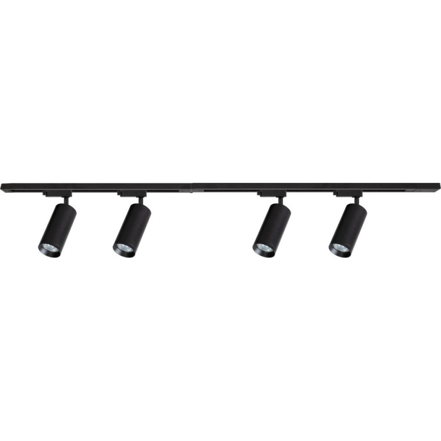 Faretto per sistema a binario MICA 4xGU10/10W/230V nero