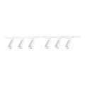 Faretto per sistema a binario MICA 6xGU10/10W/230V bianco/cromo satinato