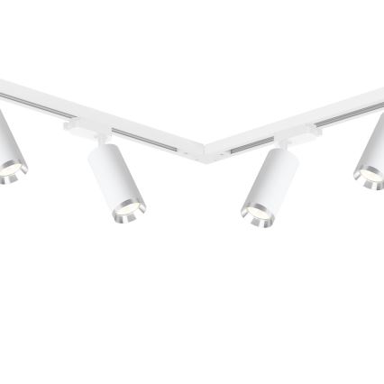 Faretto per sistema a binario MICA 6xGU10/10W/230V bianco/cromo satinato