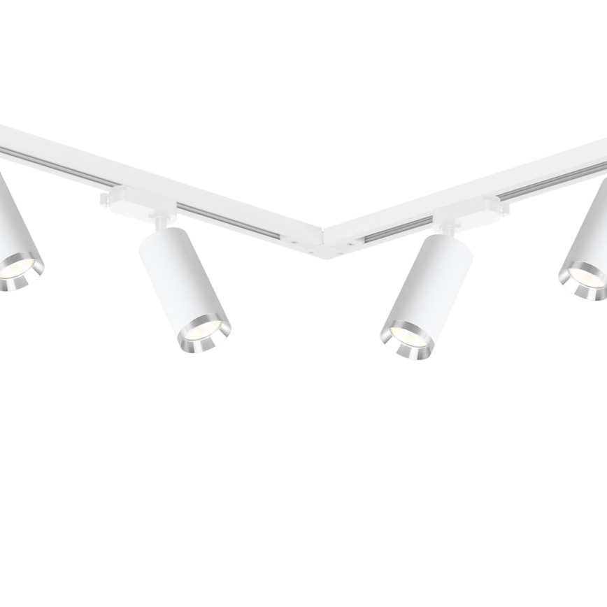 Faretto per sistema a binario MICA 6xGU10/10W/230V bianco/cromo satinato