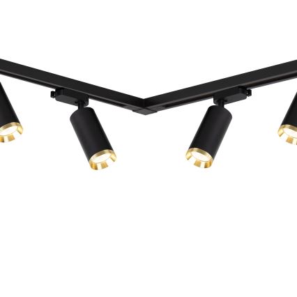 Faretto per sistema a binario MICA 6xGU10/10W/230V nero/oro