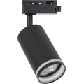 Faretto per sistema a binario monofase PIPE 1xGU10/10W/230V nero