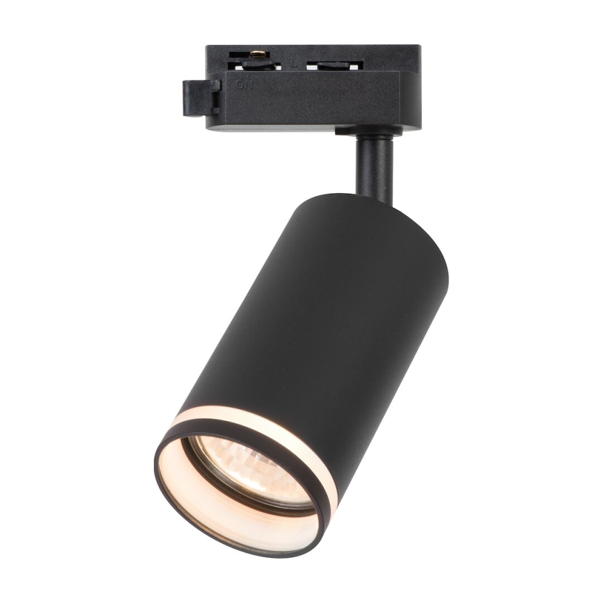 Faretto per sistema a binario monofase PIPE 1xGU10/10W/230V nero