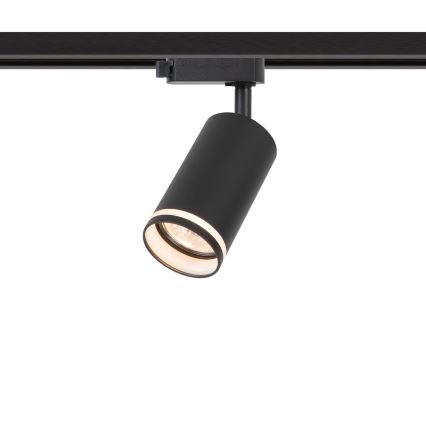 Faretto per sistema a binario monofase PIPE 1xGU10/10W/230V nero