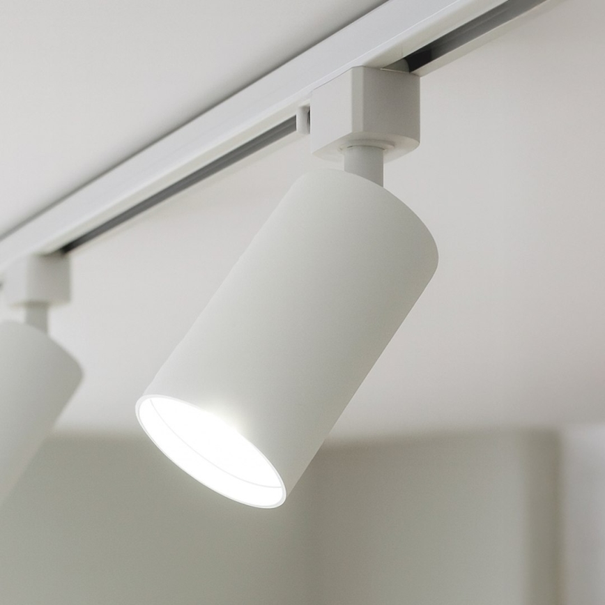 Faretto per sistema a binario monofase TIGER 1xGU10/10W/230V bianco