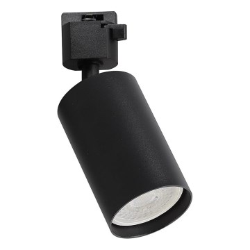 Faretto per sistema a binario monofase TIGER 1xGU10/10W/230V, nero