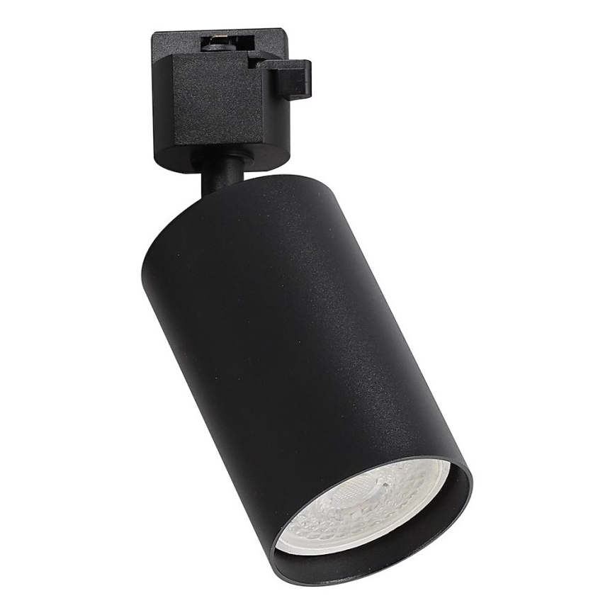 Faretto per sistema a binario monofase TIGER 1xGU10/10W/230V, nero