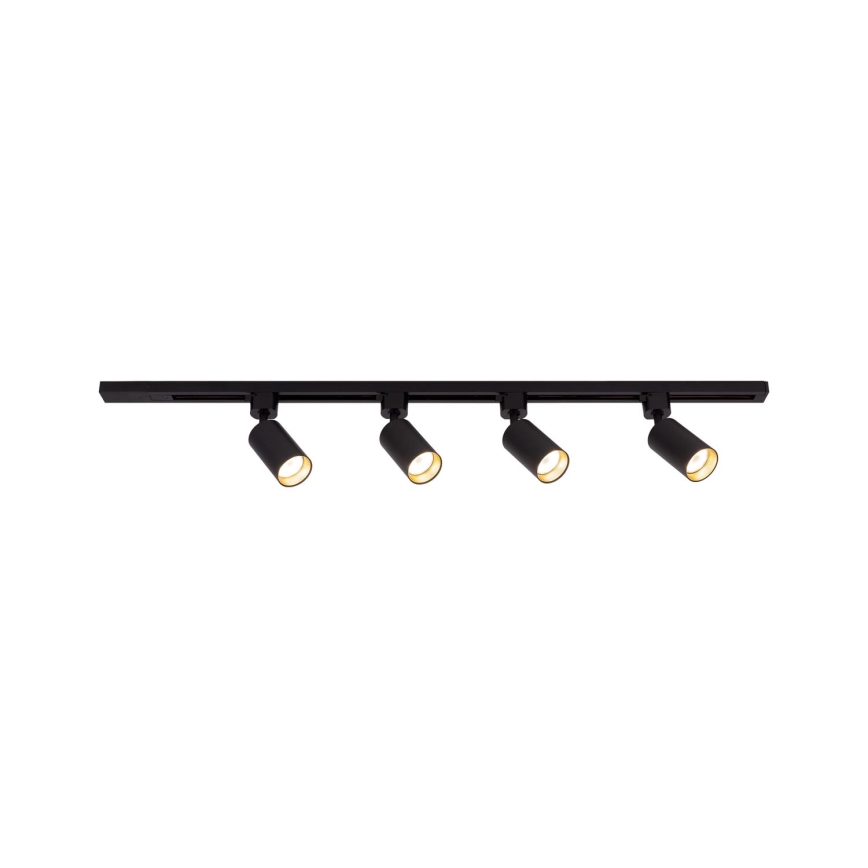 Faretto per sistema a binario TRACER 4xGU10/10W/230V 1 m nero