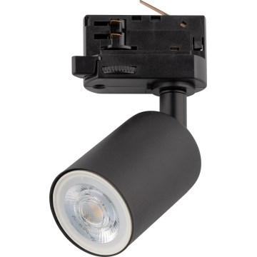 Faretto per sistema a binario trifase TOP 1xGU10/10W/230V nero