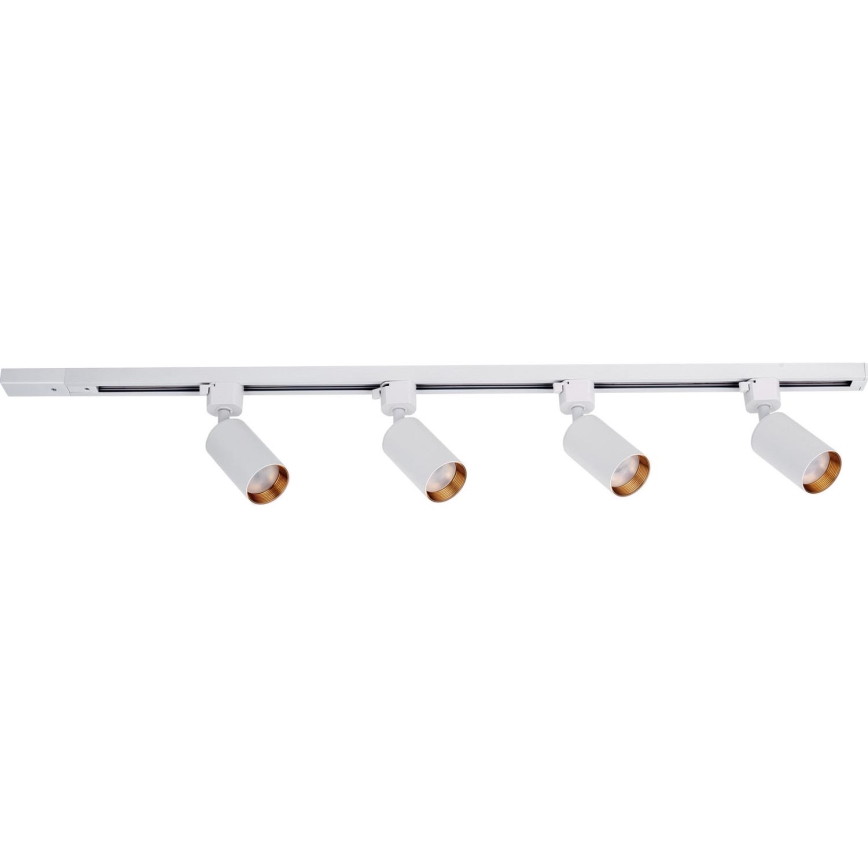 Faretto per sistema binario TRACER, 4x GU10/10W/230V, 1 m, bianco