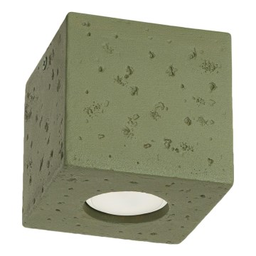 Faretto QUAD 1xGU10/10W/230V cemento/verde