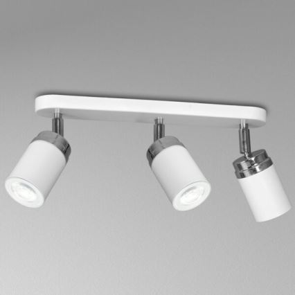 Faretto RENO 3xGU10/8W/230V bianco/cromo lucido