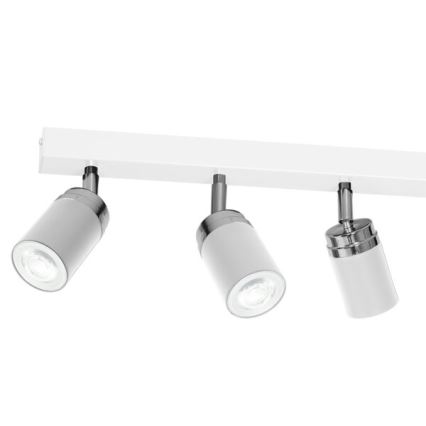 Faretto RENO 6xGU10/8W/230V bianco/cromo lucido