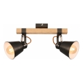 Faretto RETRO 2xE27/40W/230V marrone