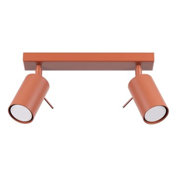 Faretto RING 2xGU10/10W/230V rosso