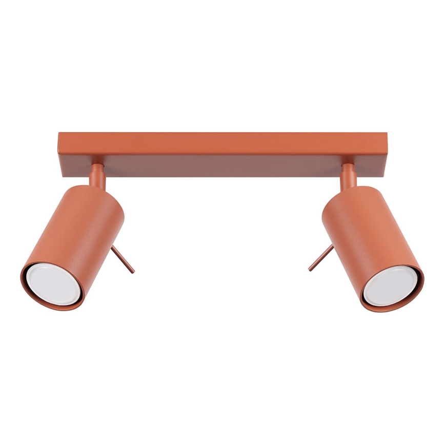 Faretto RING 2xGU10/10W/230V rosso