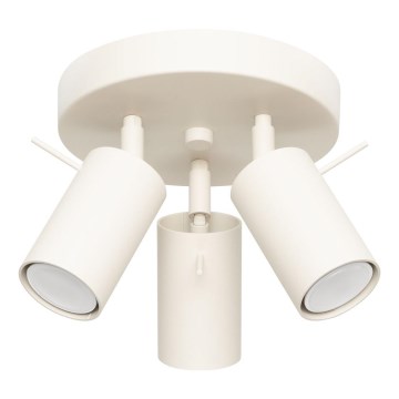 Faretto RING 3xGU10/10W/230V color crema