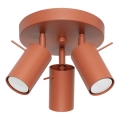 Faretto RING 3xGU10/10W/230V rosso