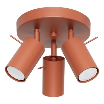 Faretto RING 3xGU10/10W/230V rosso