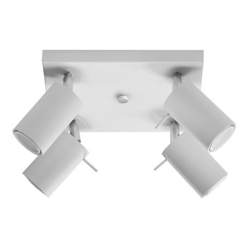 Faretto RING 4 4xGU10/10W/230V bianco