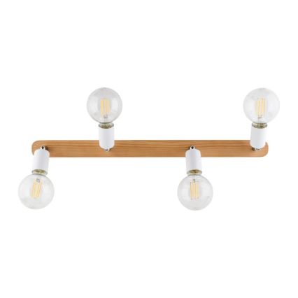 Faretto SIMPLY WOOD 4xE27/15W/230V