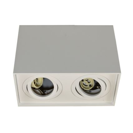 Faretto SIROCO 2xGU10/30W/230V bianco