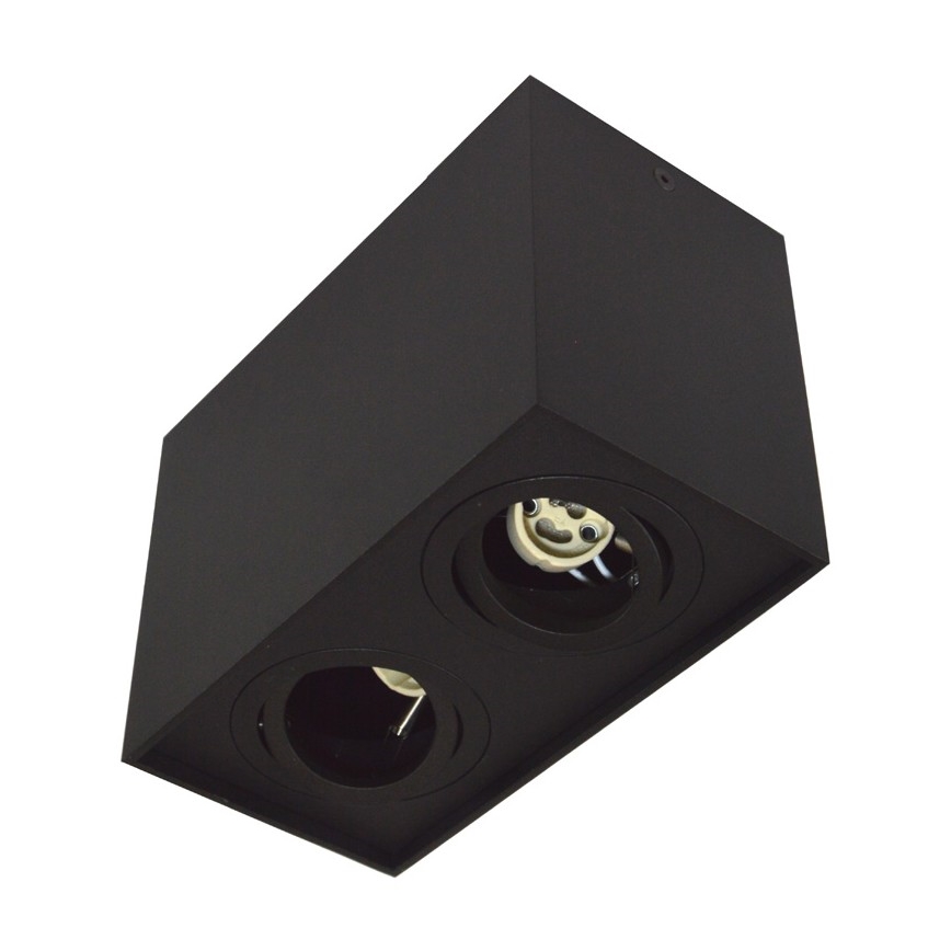 Faretto SIROCO 2xGU10/30W/230V nero