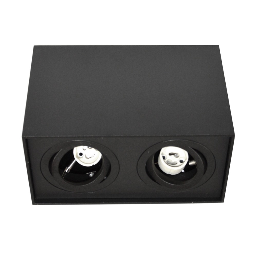Faretto SIROCO 2xGU10/30W/230V nero