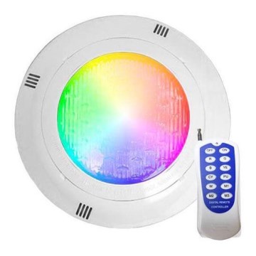 Faretto subacqueo LED RGBW per piscina 45W/12V IP68 con telecomando