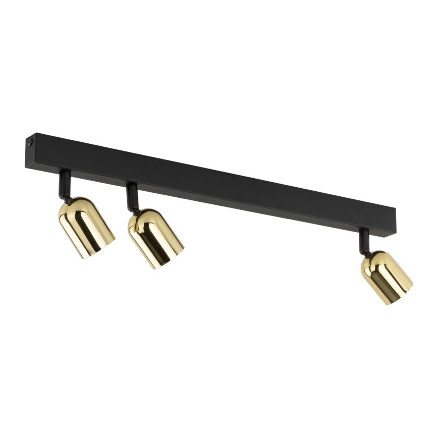 Faretto TOP 3xGU10/10W/230V nero/oro