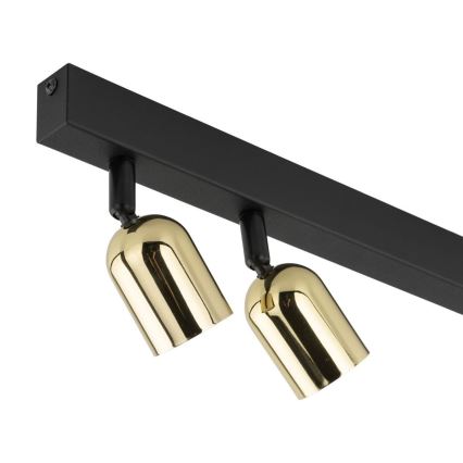 Faretto TOP 3xGU10/10W/230V nero/oro