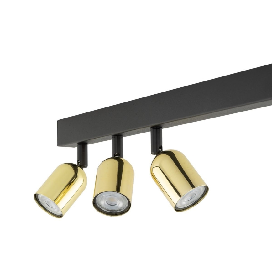 Faretto TOP 4xGU10/10W/230V nero/oro