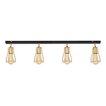 Faretto TUBE 4xE27/15W/230V oro/nero