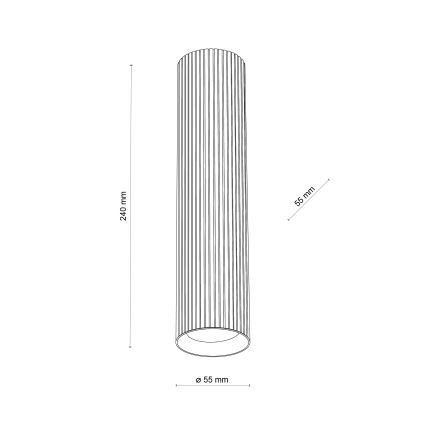 Faretto TUNE L 1xGU10/10W/230V 24 cm bianco