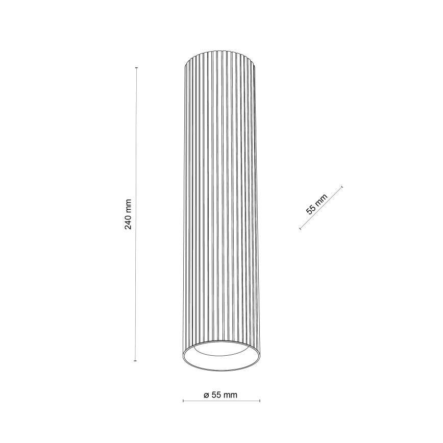 Faretto TUNE L 1xGU10/10W/230V 24 cm bianco