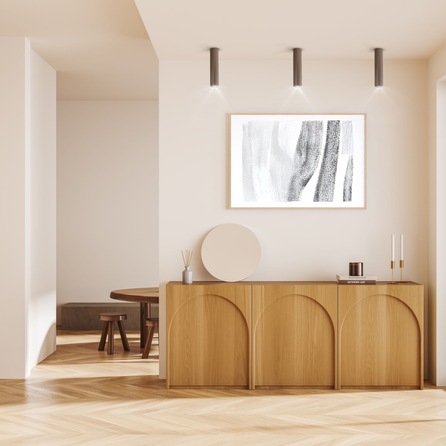 Faretto TUNE L 1xGU10/10W/230V 24 cm marrone